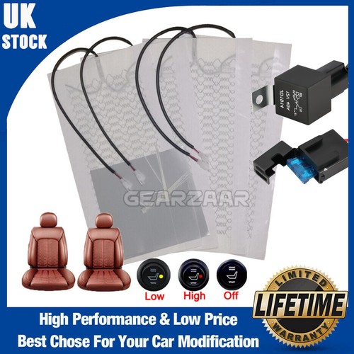 4pads carbon fiber - carbon, heated