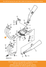 YAMAHA Pipe, Exhaust 4, 4KG-14641-00 OEM XJR1300 XJR1200