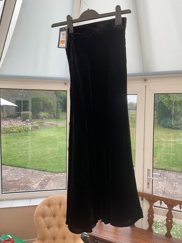 Black velvet maxi - m&s,