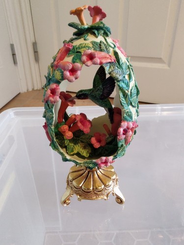 Rare faberge egg hummingbird - egg,