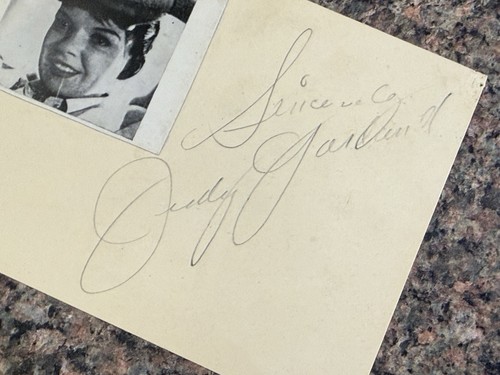 Judy garland signed album - judy, page