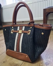 River Island Brown Navy Bag