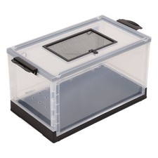 Black Hamster Transparent Tank