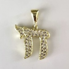 9ct 9K Gold Chai life pendant