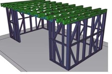 Garden Building Metal Frame