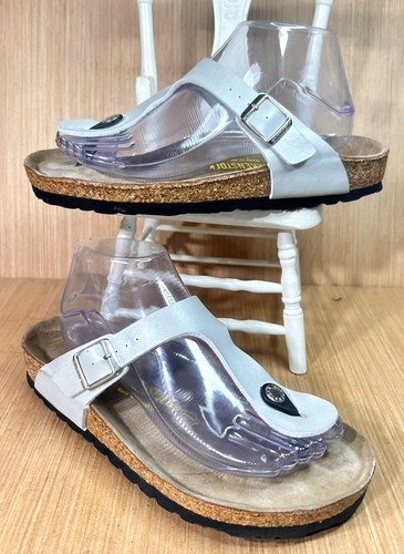 Birkenstock gizeh silver - birkenstock,