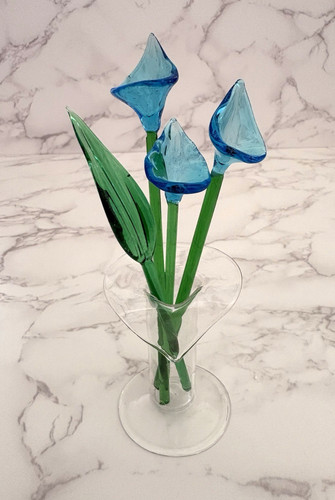 Miniature glass flowers - glass,