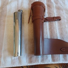 JEFFRIES, REAL LEATHER,TAN COLOUR HUNTING FLASK CASE. NEW(SEE DESCRIPTION)