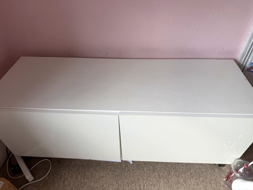 White stand with - white, storage,