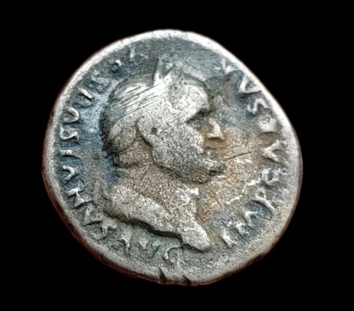 Vespasian denarius - vespasian,