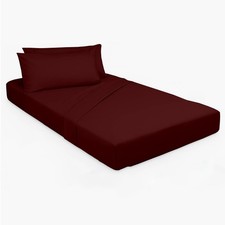 33"x75" Cot Sheet and Pillow Case 4 Piece Set, 100% Egyptain Cotton Soft Bedd...