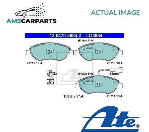 Brake pads set braking - pads, pad