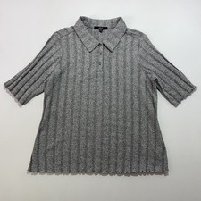 Next Womens Top UK22 Grey Polo
