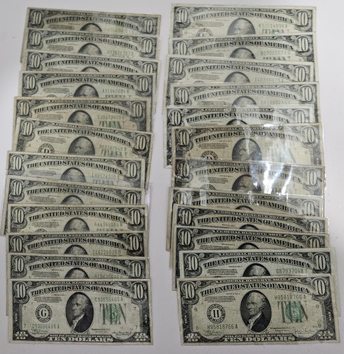 1934 ten dollar banknote - dollar,