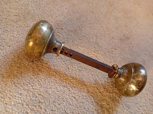 Brass cottage door knobs - brass,