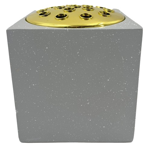 Grey speckled with gold - grey,