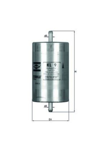 Mahle fuel filter - filter, renault