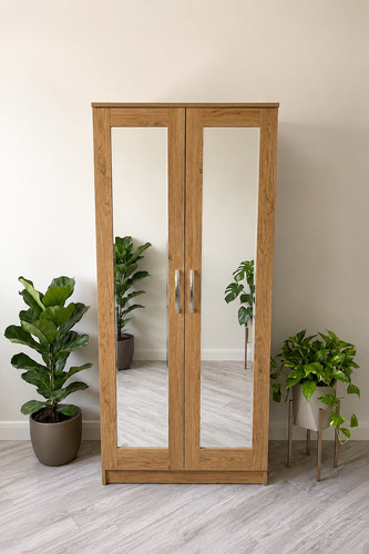 Ready assembled oak door - ready, 2-door
