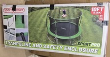 Sportspower 10ft Bounce Pro Trampoline & enclosure, Age 6+, Free Delivery