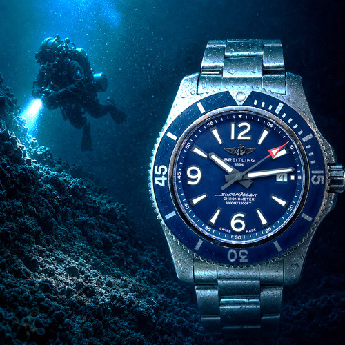 Breitling superocean blue - breitling,