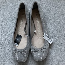 BNWT BALLET BOUTIQUE BY NEXT SIZE 5.5  SPARKLY GLITTER DIAMANTE PUMPS RRP £28