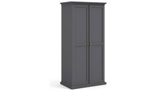 Tvilum Paris 2 Door Wardrobe Grey Storage Bedroom Furniture