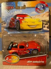 Disney Pixar Cars Colour Changer Jeff Gorvette Mattel 1.55 Scale BNIB