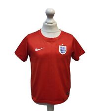 Nike Red England Away Kit Football Shirt UK Boy's Size 6-7 Years J859