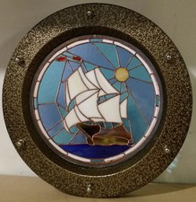 PORTHOLE FOR DOORS STAINED