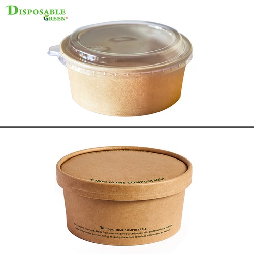 12oz biodegradable kraft - 12oz, paper