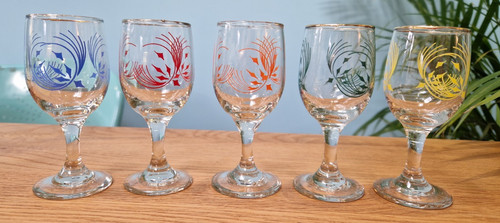 Vintage sherry glasess - 5,