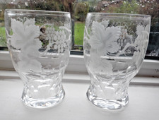 Two edwardian cut crystal - edwardian,