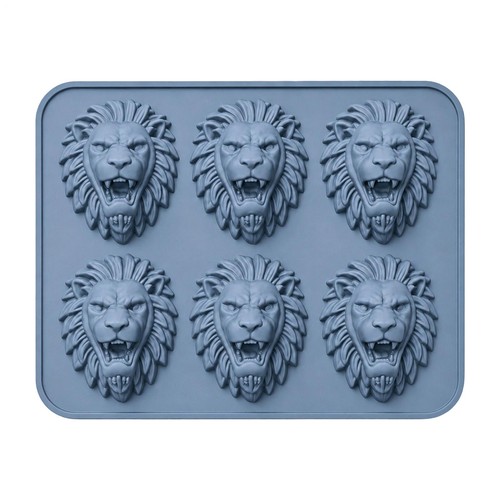 Cavity lion head silicone - 6-cavity,