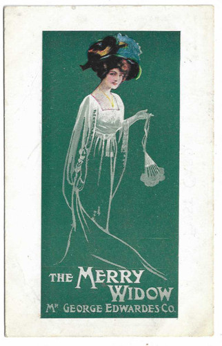 Postcard advertising operaetta - postcard,