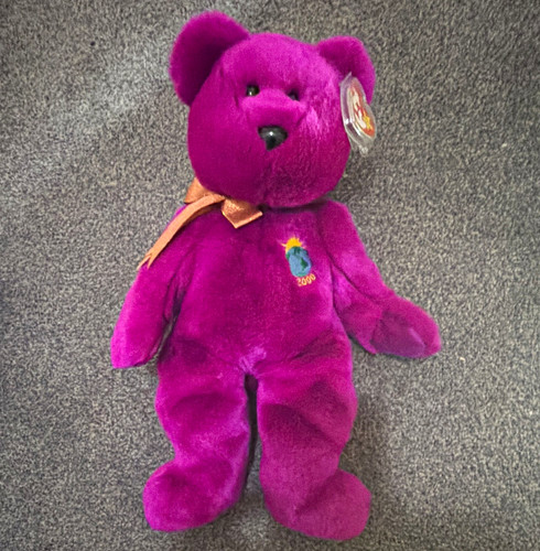 Beanie buddies purple teddy - beanie,