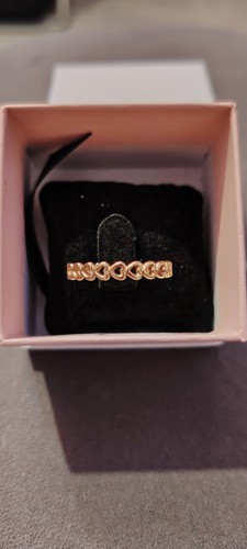 Pandora linked love ring rose - ring,