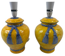 Table Lamp, Base, Rope Tassel Vase, Lemon, X2