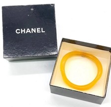 Auth CHANEL CC Logo Coco Mark 96C Accessories 33.15g Bangle W/Box SK060834