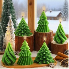 Christmas Tree Shaped Candles