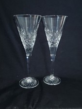 Lovely Pair Of Royal Doulton Lead Crystal -Diana Cut - 7 1/4 " Sherry Glasses