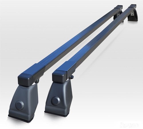 Black aluminium roof rack bars - roof,
