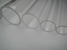 CLEAR ACRYLIC PERSPEX ROUND PIPE TUBE BAR 24mm HOLLOW 6mm upto 60mm upto 1000mm