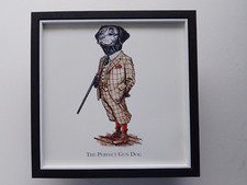Bryn Parry Shooting print 'The Perfect Gun Dog' Black Labrador FRAMED