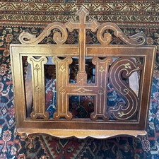 Bible Stand IHS Walnut