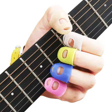 Guitar Fingers Protectors for Pain Relief Silicone Fingertip Covers Ukule Tools