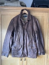 Men Polo Ralph Lauren Medium Large Ranch Leather Jacket Patina RRL Style