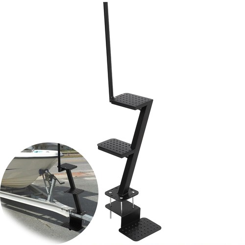 Boat trailer boarding steps - trailer,