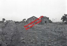 B&W Train / Railway  (6x4cm) Negative  (3/11-24) Alford Remains of Loco Shed & W