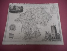 100% ORIGINAL WESTMORLAND MAP BY MOULE C1848 VGC  RAILWAYS