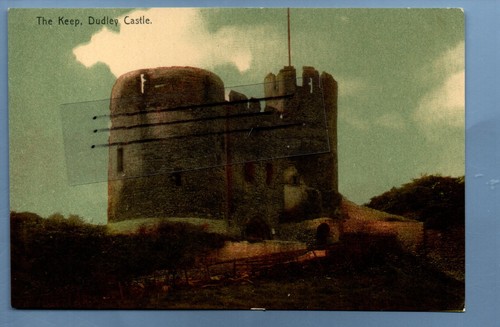 Postcard keep dudley - dudley, castle